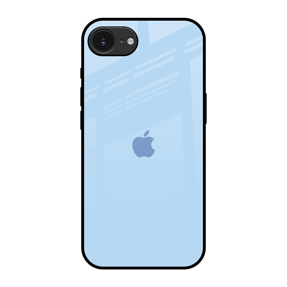 Pastel Sky Blue Apple iPhone 17e Glass Back Cover Online