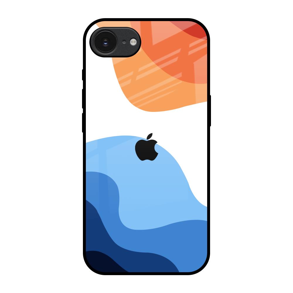 Wavy Color Pattern Apple iPhone 17e Glass Back Cover Online