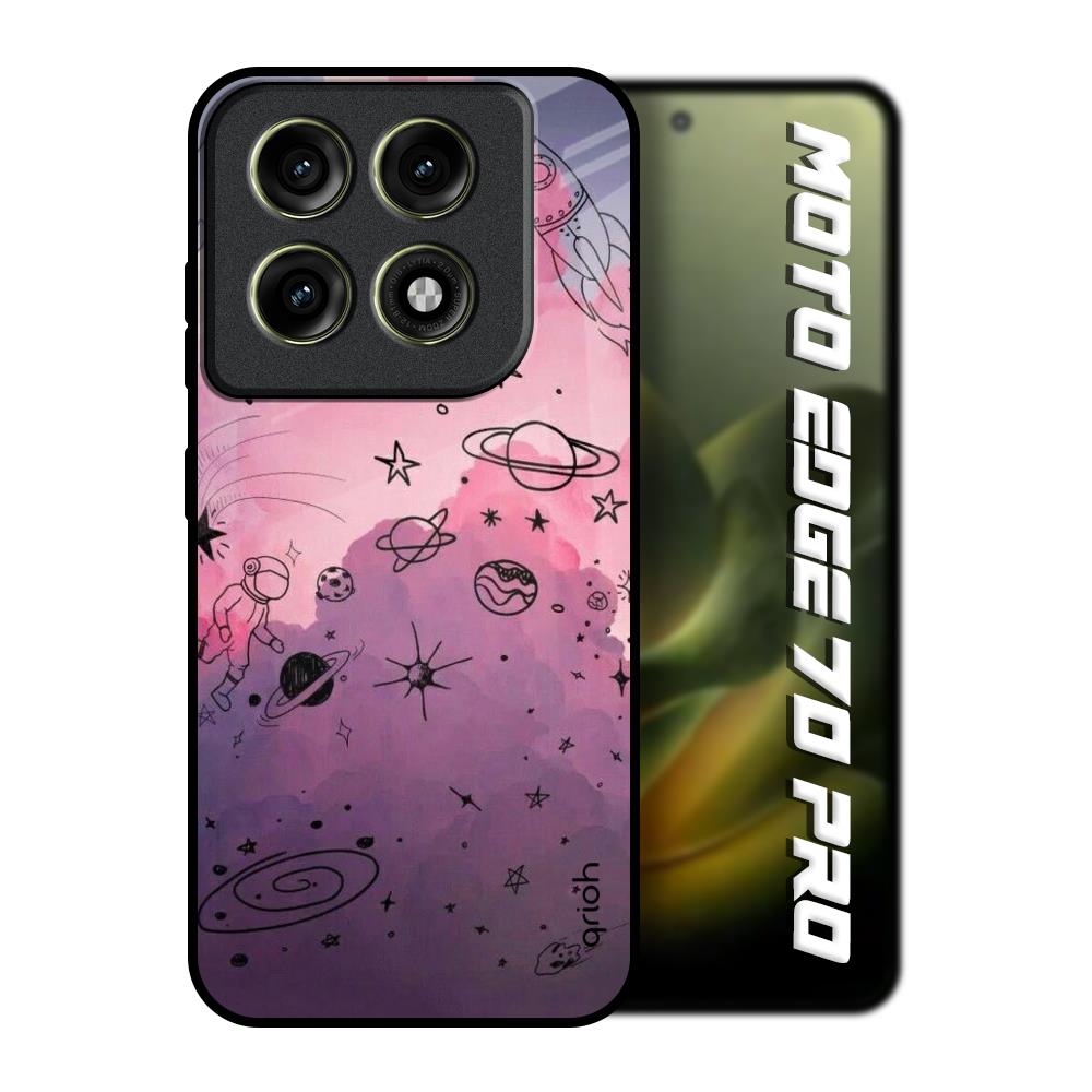 Space Doodles Motorola Edge 70 Pro 5G Glass Back Cover Online
