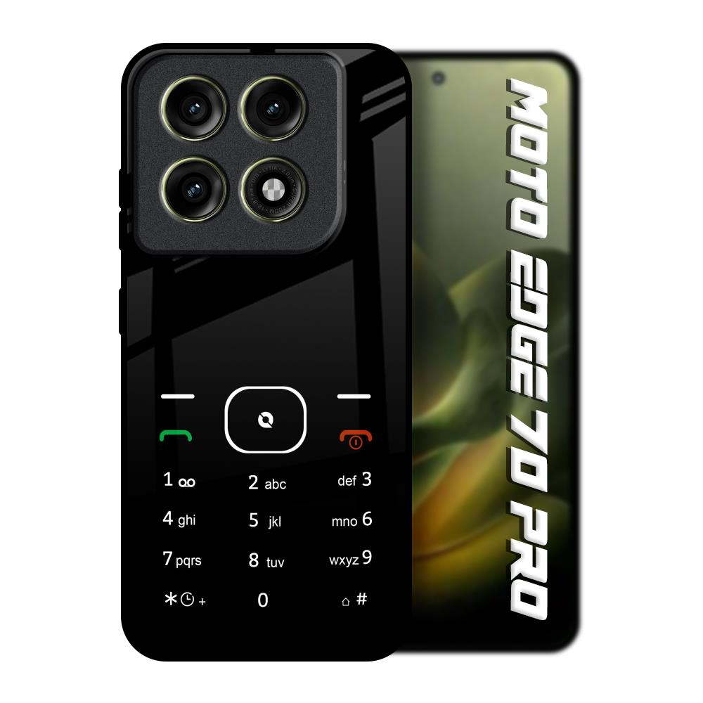 Classic Keypad Pattern Motorola Edge 70 Pro 5G Glass Back Cover Online