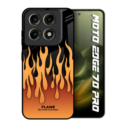 Fire Flame Motorola Edge 70 Pro 5G Glass Back Cover Online