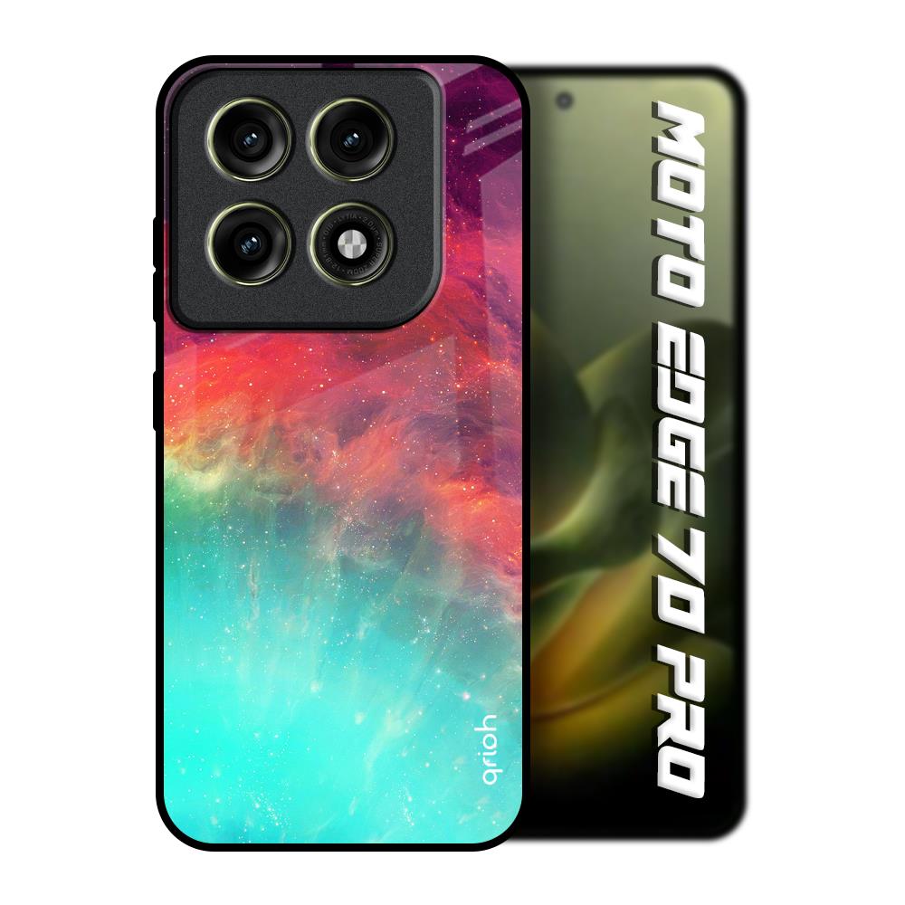 Colorful Aura Motorola Edge 70 Pro 5G Glass Back Cover Online