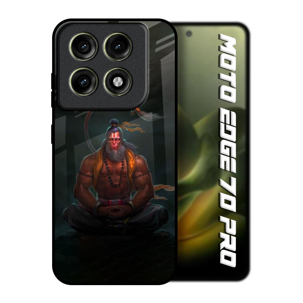 Lord Hanuman Animated Motorola Edge 70 Pro 5G Glass Back Cover Online