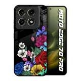 Rose Flower Bunch Art Motorola Edge 70 Pro 5G Glass Back Cover Online