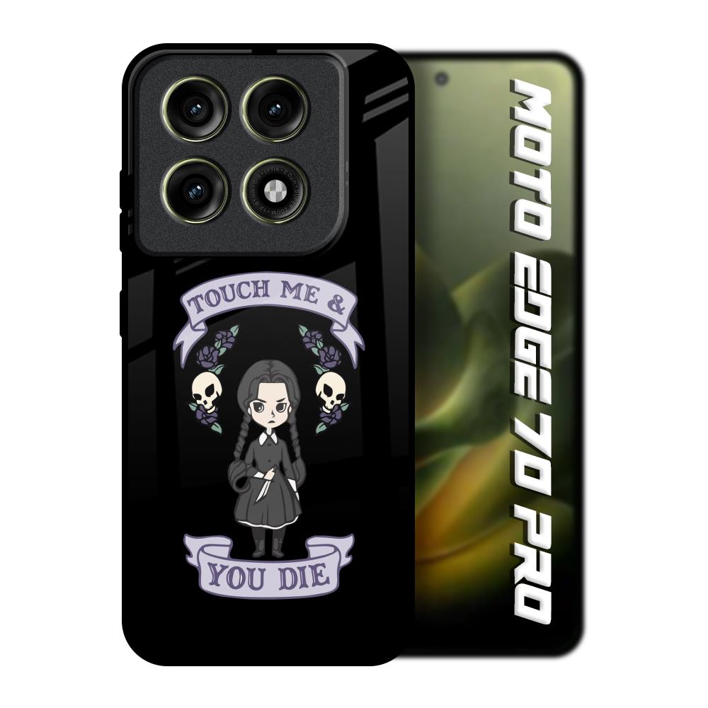 Touch Me & You Die Motorola Edge 70 Pro 5G Glass Back Cover Online