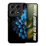 Half Blue Flower Motorola Edge 70 Pro 5G Glass Back Cover Online