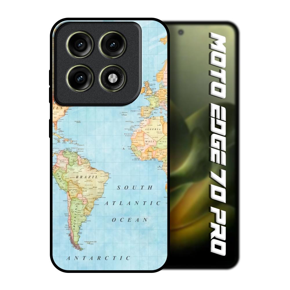 Travel Map Motorola Edge 70 Pro 5G Glass Back Cover Online