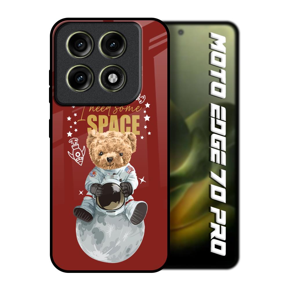 Astronaut Bear Motorola Edge 70 Pro 5G Glass Back Cover Online