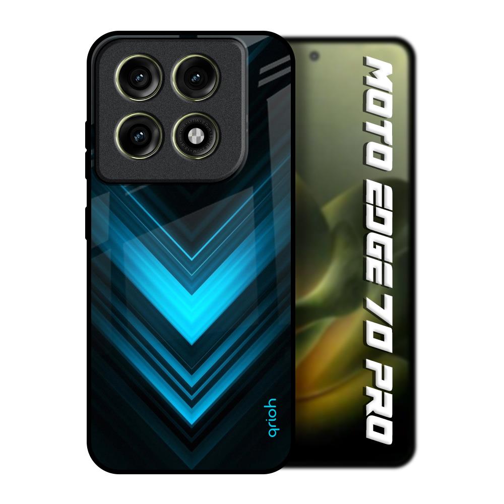 Vertical Blue Arrow Motorola Edge 70 Pro 5G Glass Back Cover Online