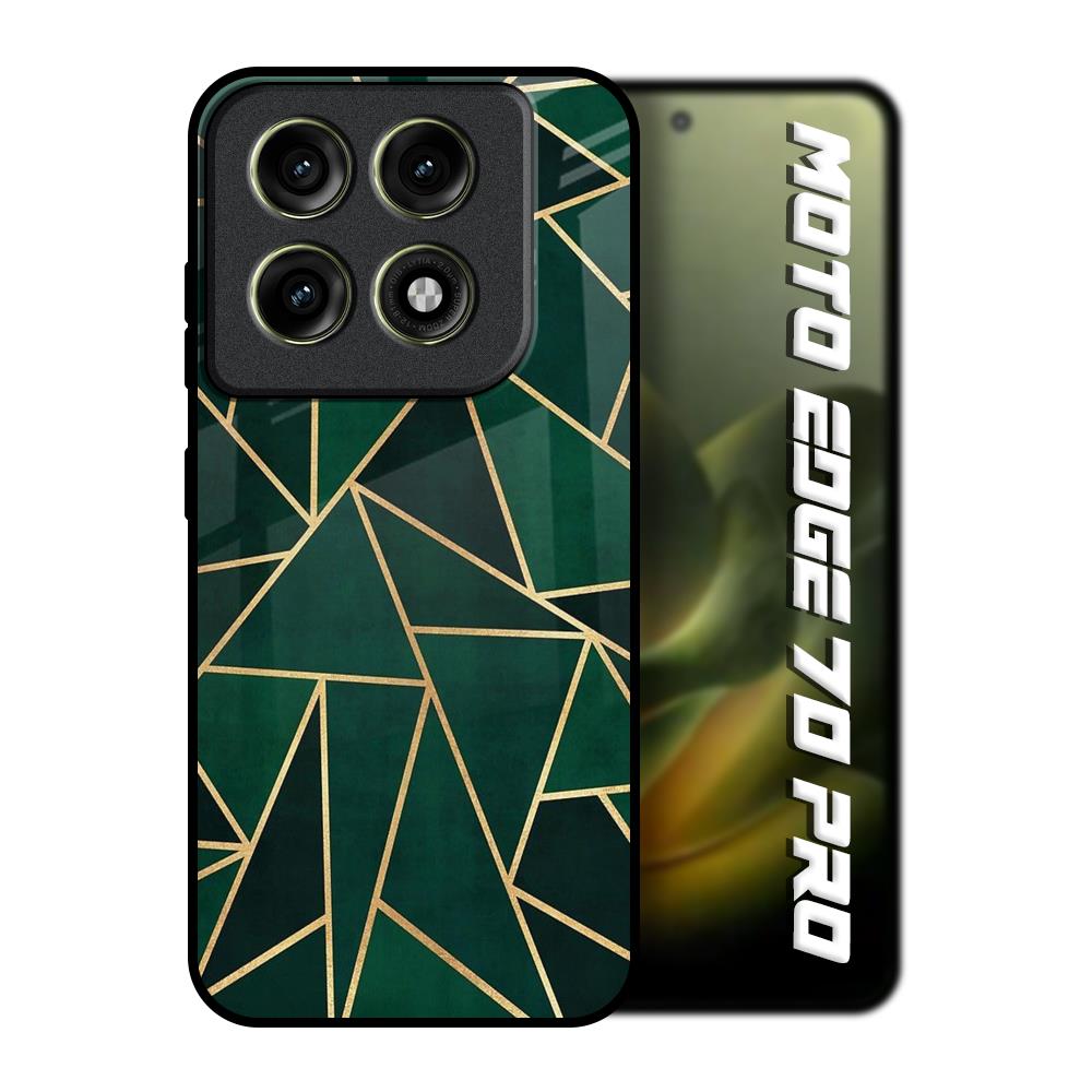 Abstract Green Motorola Edge 70 Pro 5G Glass Back Cover Online