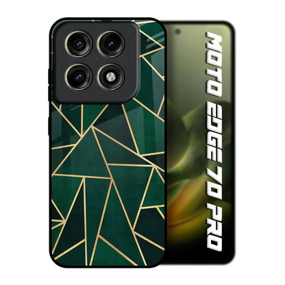 Abstract Green Motorola Edge 70 Pro 5G Glass Back Cover Online