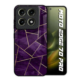 Geometric Purple Motorola Edge 70 Pro 5G Glass Back Cover Online