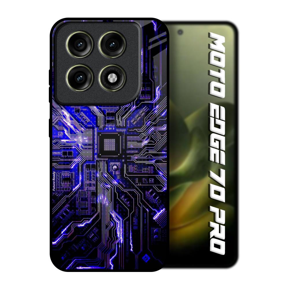 Techno Color Pattern Motorola Edge 70 Pro 5G Glass Back Cover Online