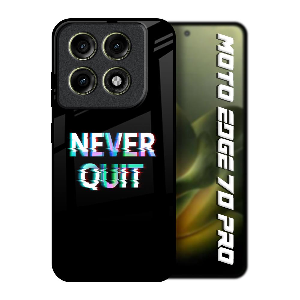 Never Quit Motorola Edge 70 Pro 5G Glass Back Cover Online