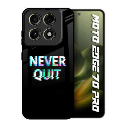 Never Quit Motorola Edge 70 Pro 5G Glass Back Cover Online