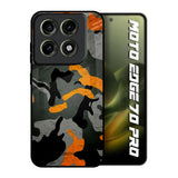 Camouflage Orange Motorola Edge 70 Pro 5G Glass Back Cover Online