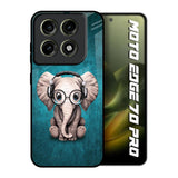 Adorable Baby Elephant Motorola Edge 70 Pro 5G Glass Back Cover Online