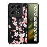 Black Cherry Blossom Motorola Edge 70 Pro 5G Glass Back Cover Online