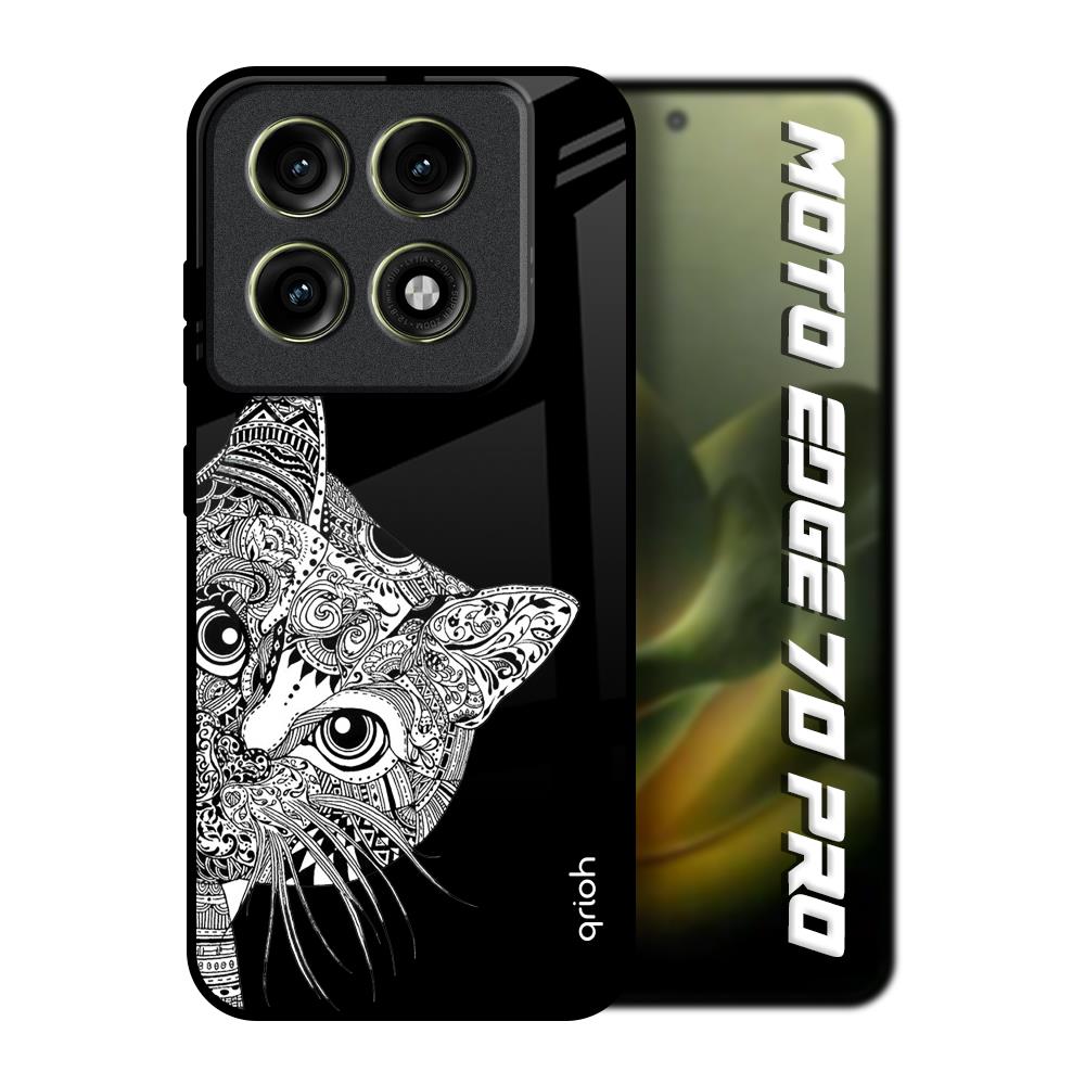 Kitten Mandala Motorola Edge 70 Pro 5G Glass Back Cover Online