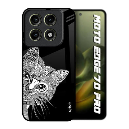 Kitten Mandala Motorola Edge 70 Pro 5G Glass Back Cover Online
