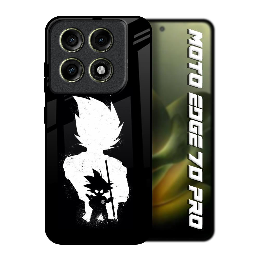 Monochrome Goku Motorola Edge 70 Pro 5G Glass Back Cover Online