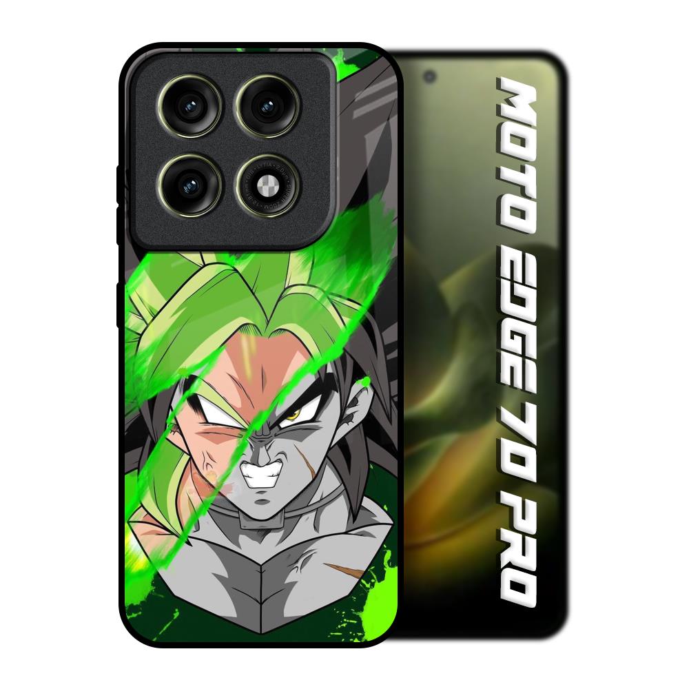 Anime Green Splash Motorola Edge 70 Pro 5G Glass Back Cover Online