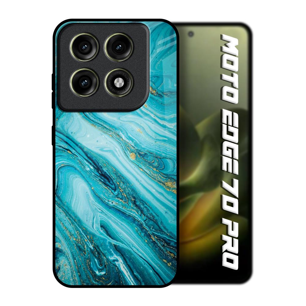 Ocean Marble Motorola Edge 70 Pro 5G Glass Back Cover Online