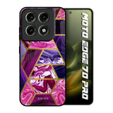 Electroplated Geometric Marble Motorola Edge 70 Pro 5G Glass Back Cover Online