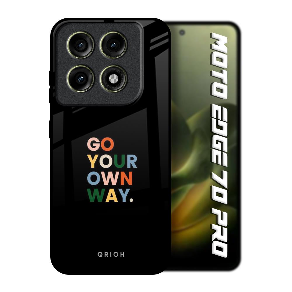 Go Your Own Way Motorola Edge 70 Pro 5G Glass Back Cover Online