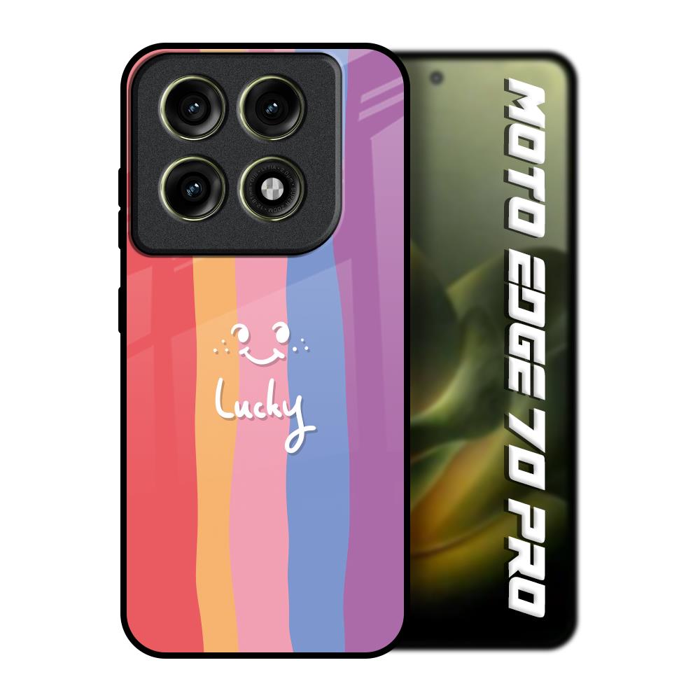 Lucky Abstract Motorola Edge 70 Pro 5G Glass Back Cover Online