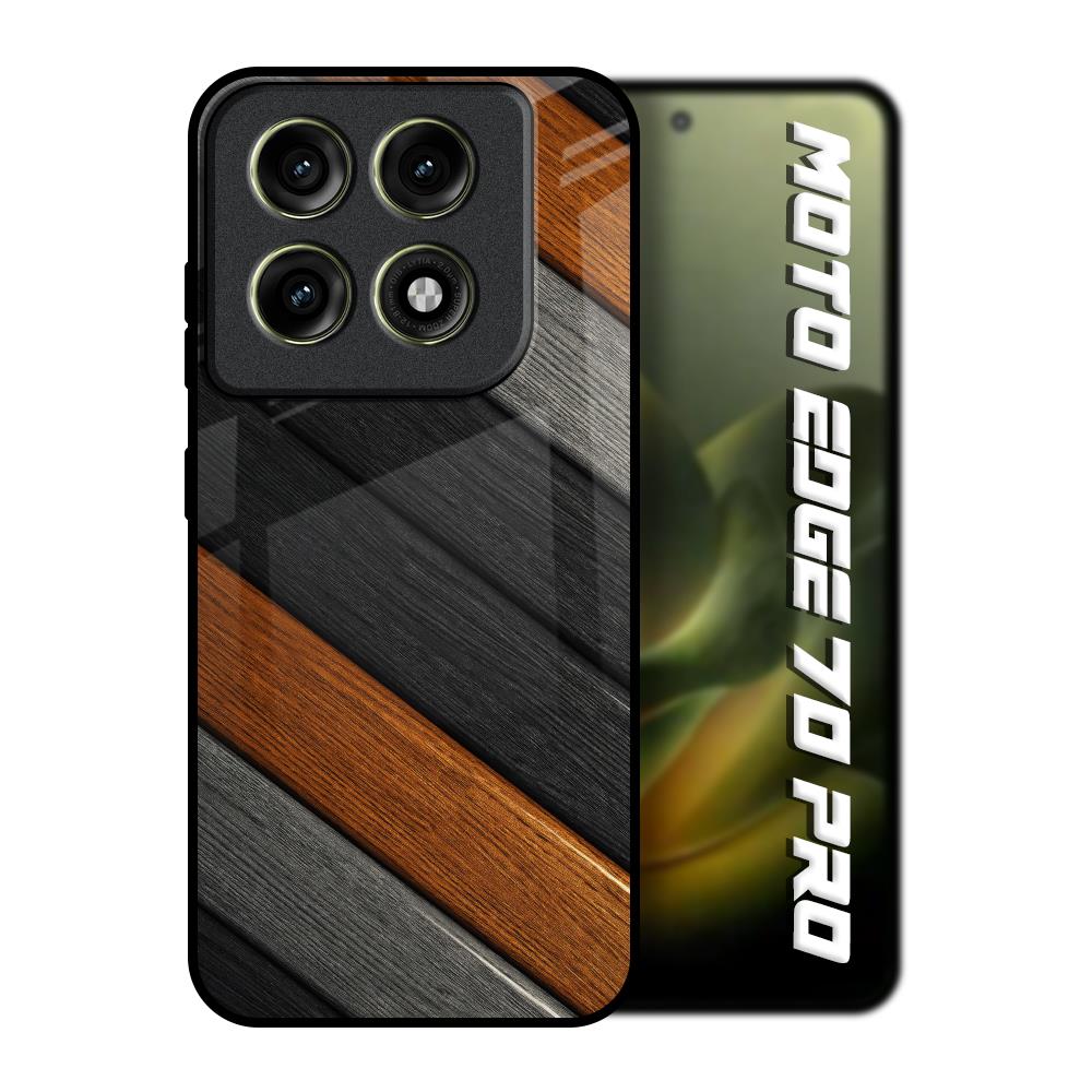 Tri Color Wood Motorola Edge 70 Pro 5G Glass Back Cover Online