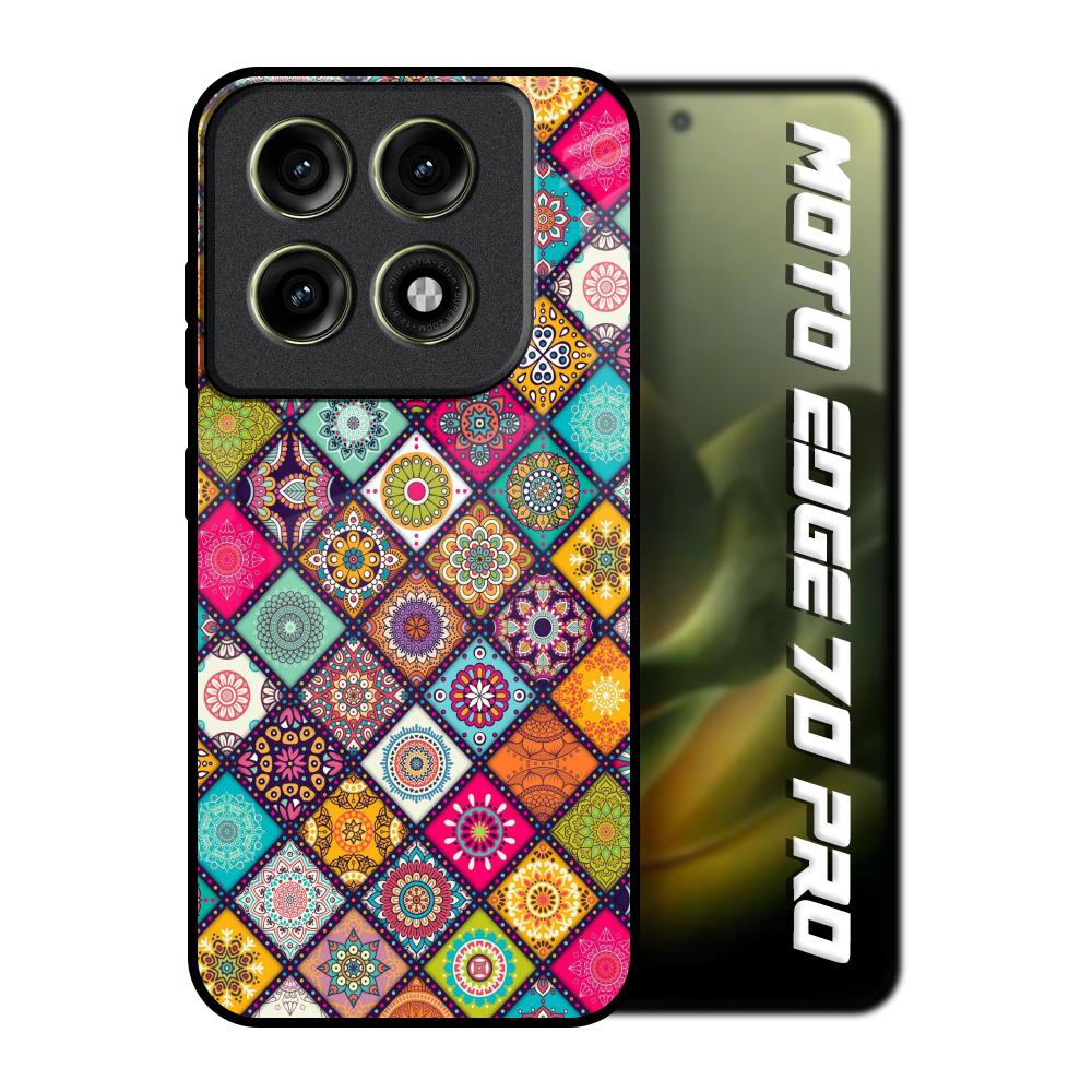 Multicolor Mandala Motorola Edge 70 Pro 5G Glass Back Cover Online