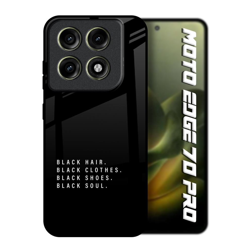 Black Soul Motorola Edge 70 Pro 5G Glass Back Cover Online