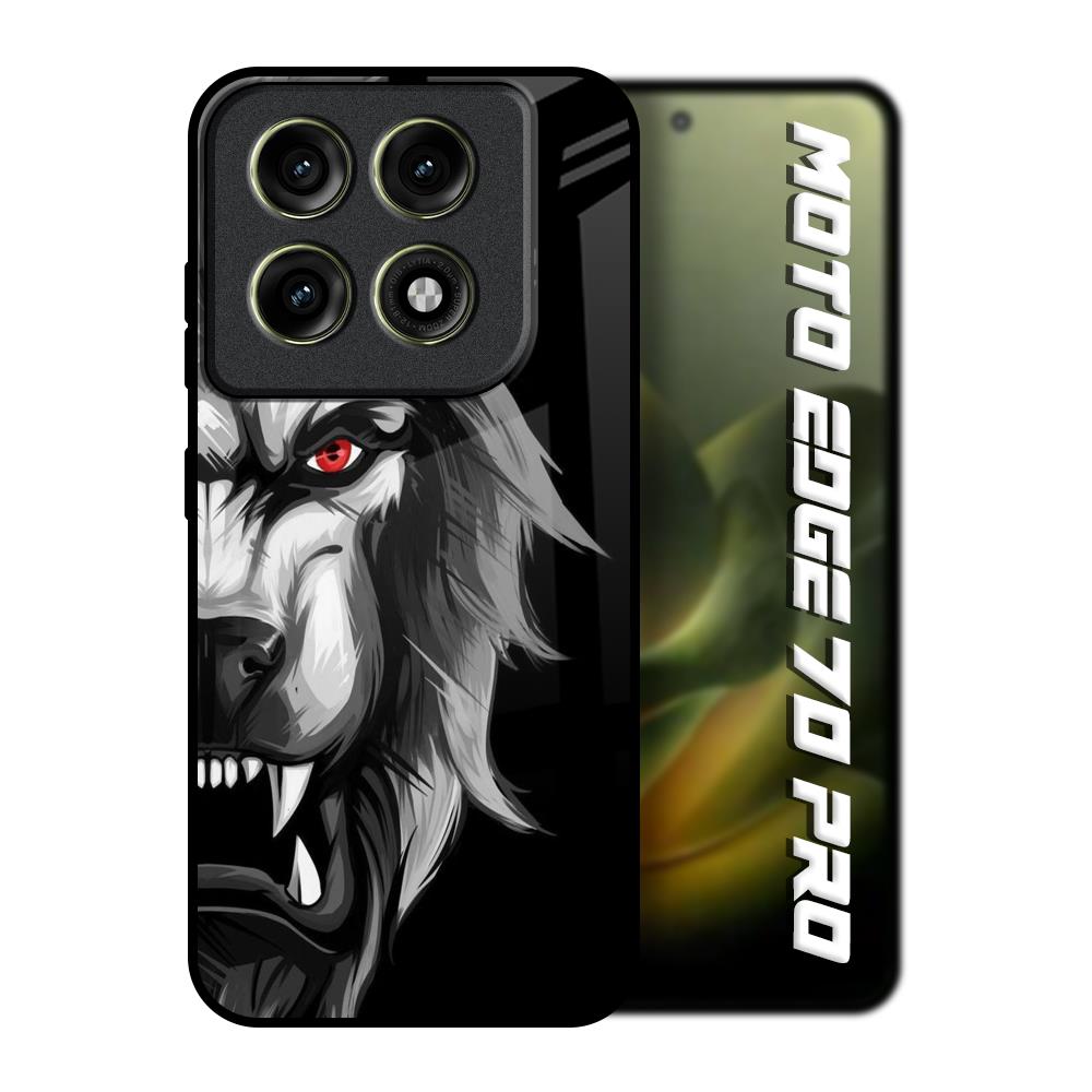 Wild Lion Motorola Edge 70 Pro 5G Glass Back Cover Online