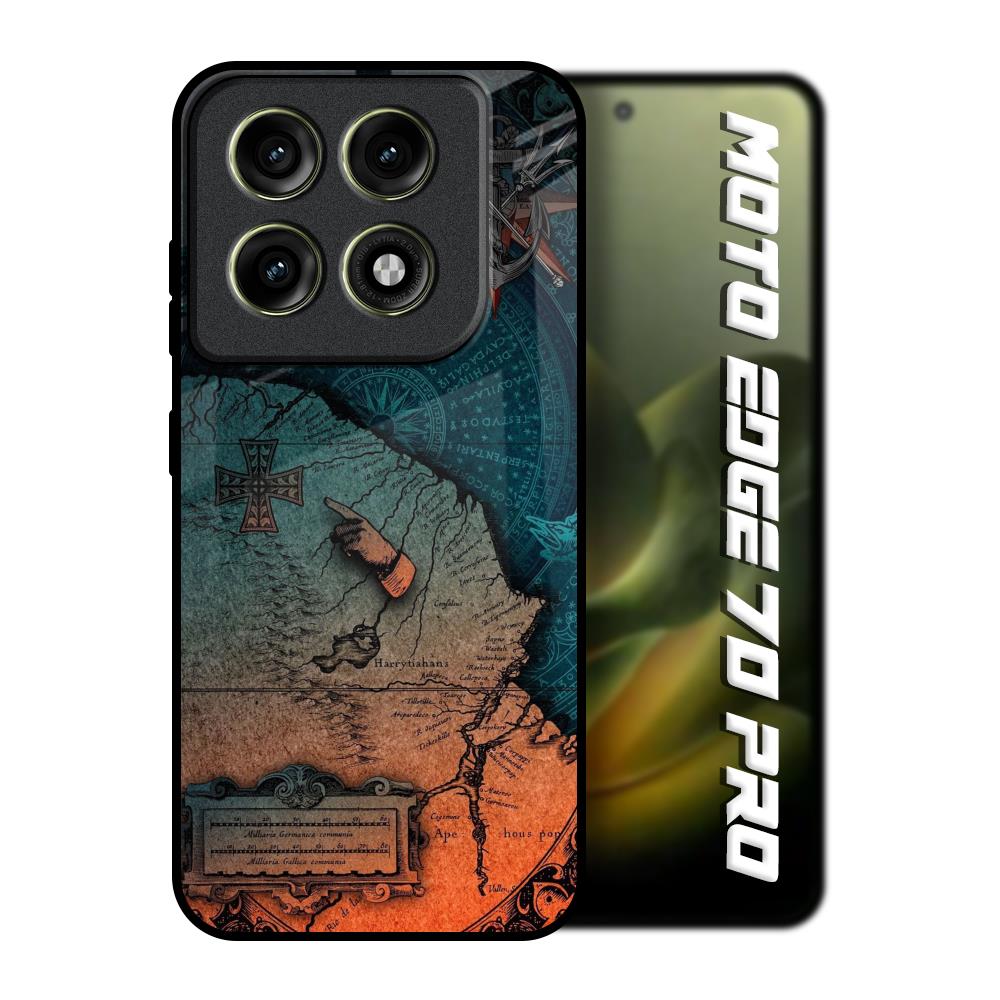 Geographical Map Motorola Edge 70 Pro 5G Glass Back Cover Online