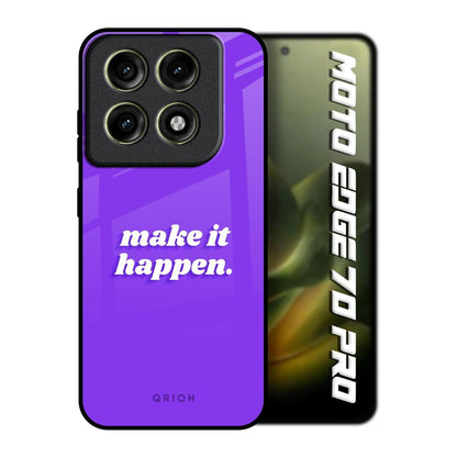 Make it Happen Motorola Edge 70 Pro 5G Glass Back Cover Online