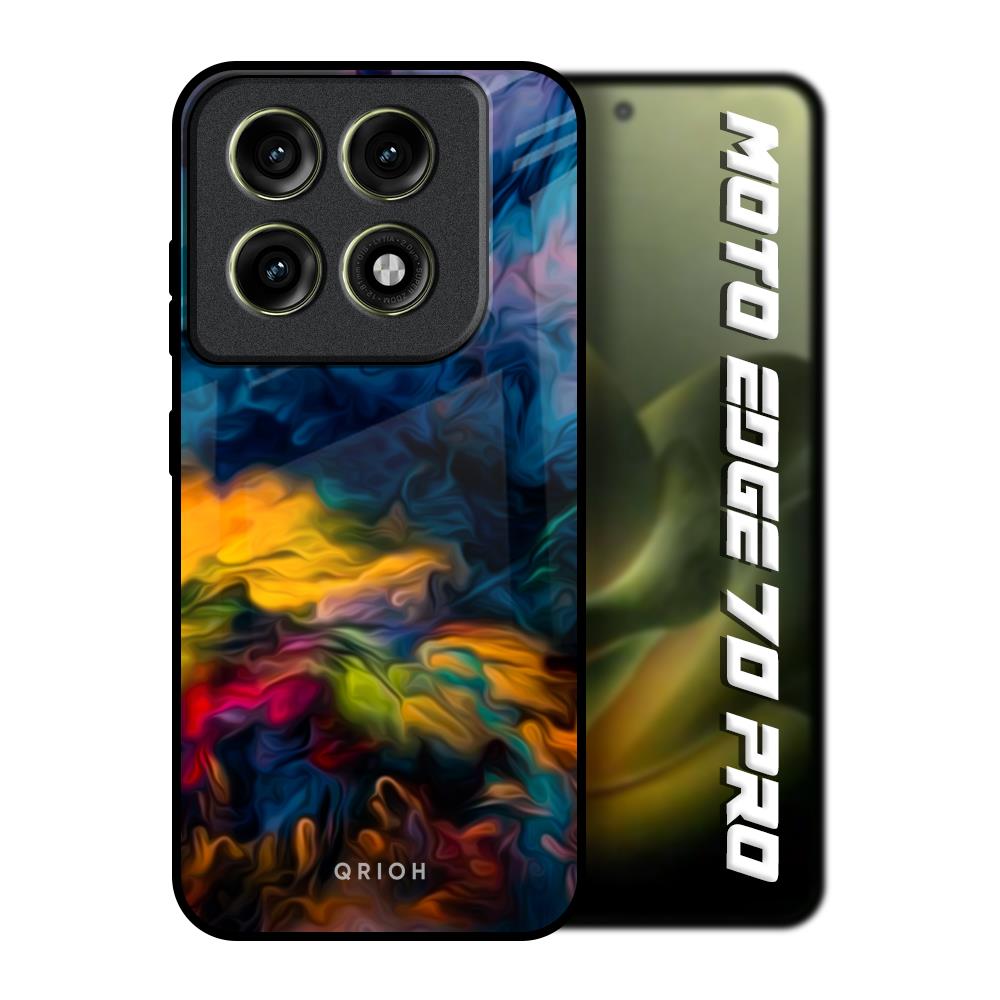 Multicolor Oil Painting Motorola Edge 70 Pro 5G Glass Back Cover Online