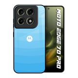 Wavy Blue Pattern Motorola Edge 70 Pro 5G Glass Back Cover Online