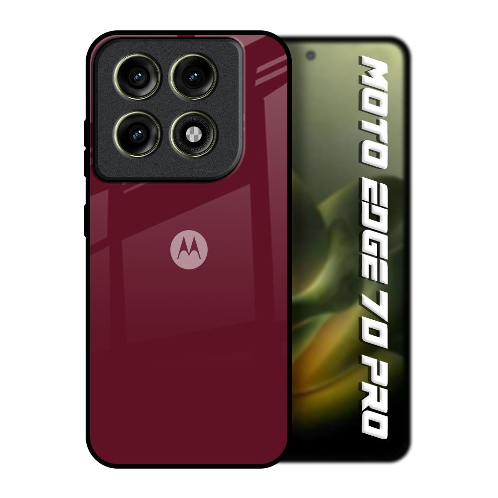 Classic Burgundy Motorola Edge 70 Pro 5G Glass Back Cover Online