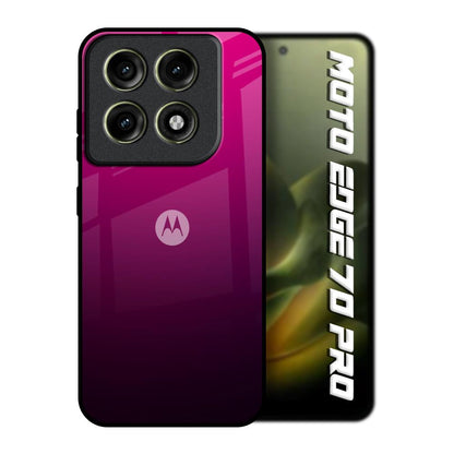 Purple Ombre Pattern Motorola Edge 70 Pro 5G Glass Back Cover Online