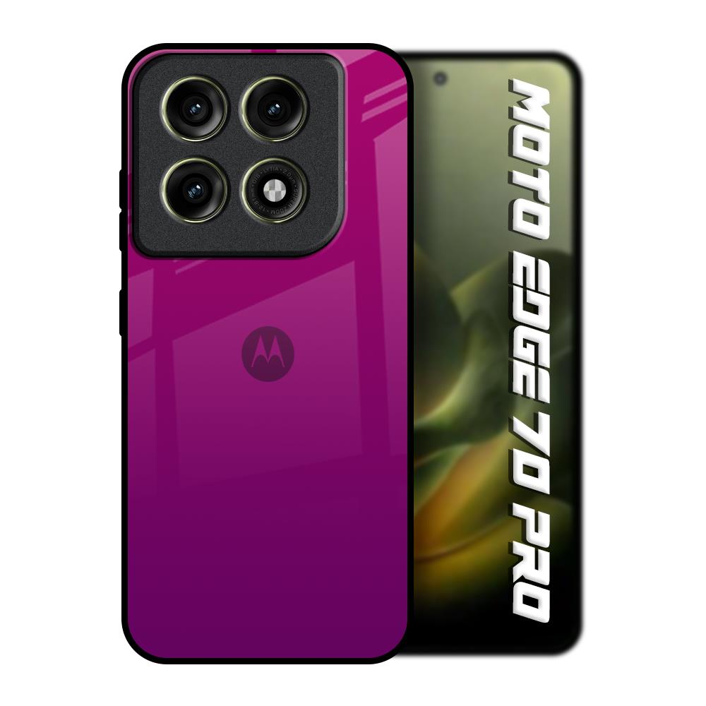 Magenta Gradient Motorola Edge 70 Pro 5G Glass Back Cover Online
