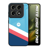 Pink & White Stripes Motorola Edge 70 Pro 5G Glass Back Cover Online