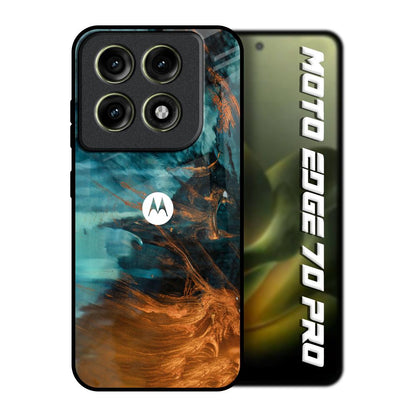 Golden Splash Motorola Edge 70 Pro 5G Glass Back Cover Online