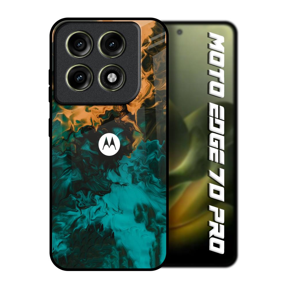 Watercolor Wave Motorola Edge 70 Pro 5G Glass Back Cover Online