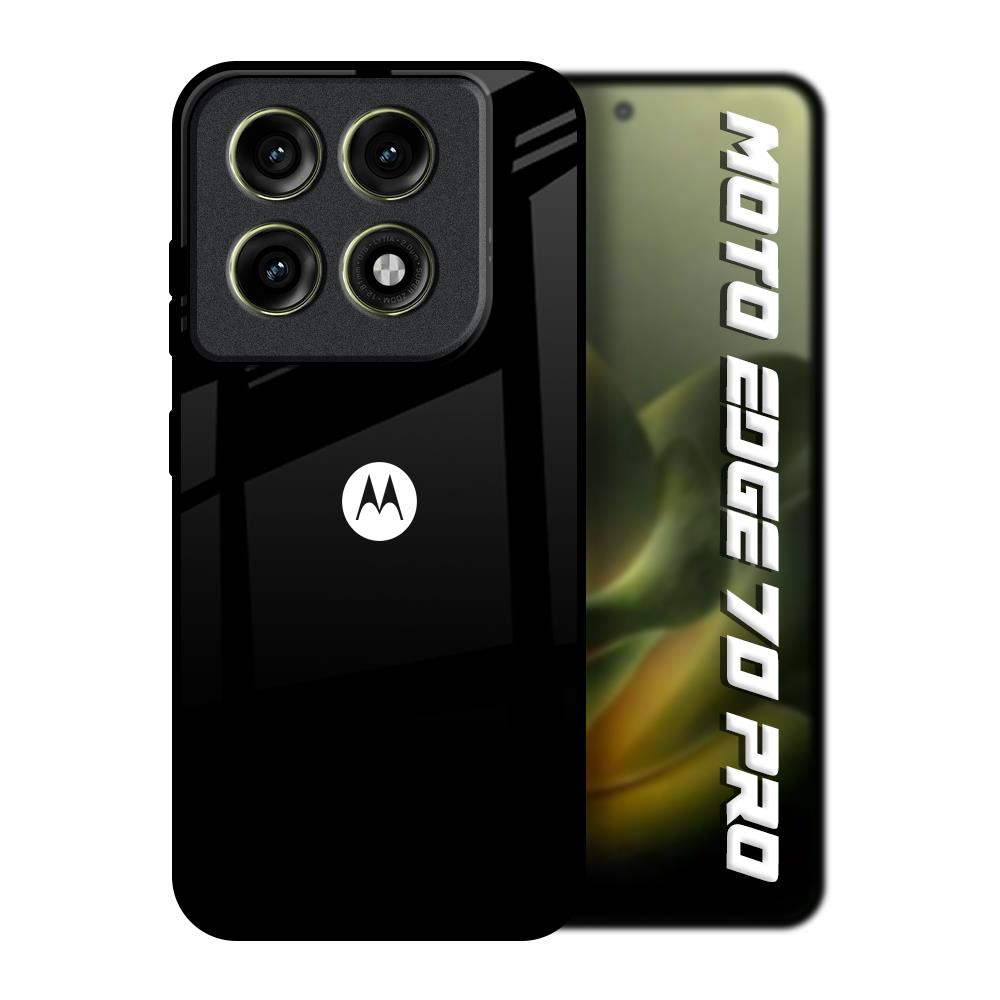 Jet Black Motorola Edge 70 Pro 5G Glass Back Cover Online