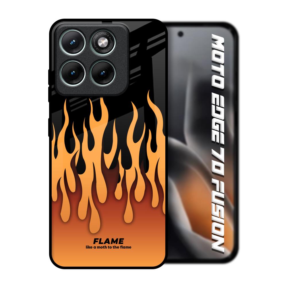 Fire Flame Motorola Edge 70 Fusion 5G Glass Back Cover Online
