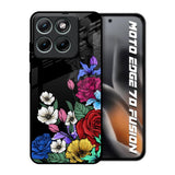 Rose Flower Bunch Art Motorola Edge 70 Fusion 5G Glass Back Cover Online