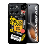 Danger Signs Motorola Edge 70 Fusion 5G Glass Back Cover Online