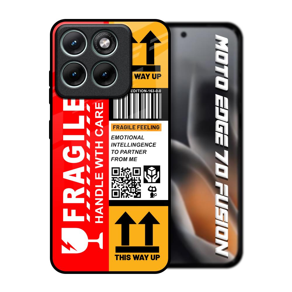 Handle With Care Motorola Edge 70 Fusion 5G Glass Back Cover Online