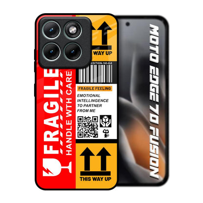 Handle With Care Motorola Edge 70 Fusion 5G Glass Back Cover Online